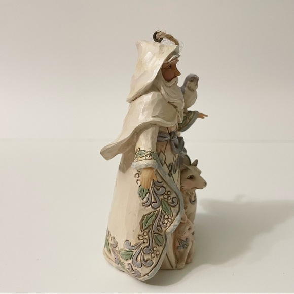 Jim Shore White Woodland 2016 Christmas Ornament Santa w/ Animals - Picture 6 of 16